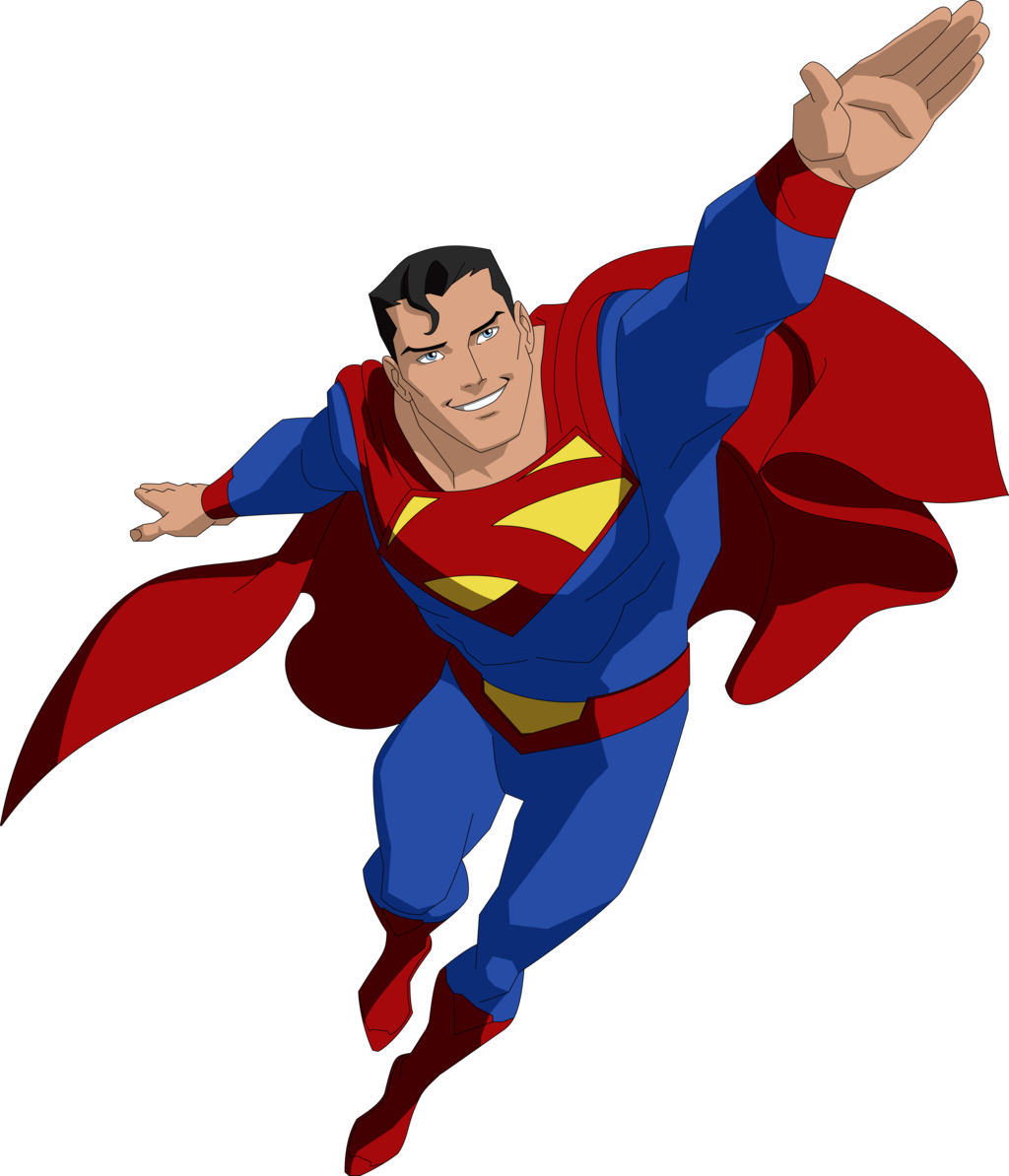 Coloriage Superman Super Héro à Imprimer
