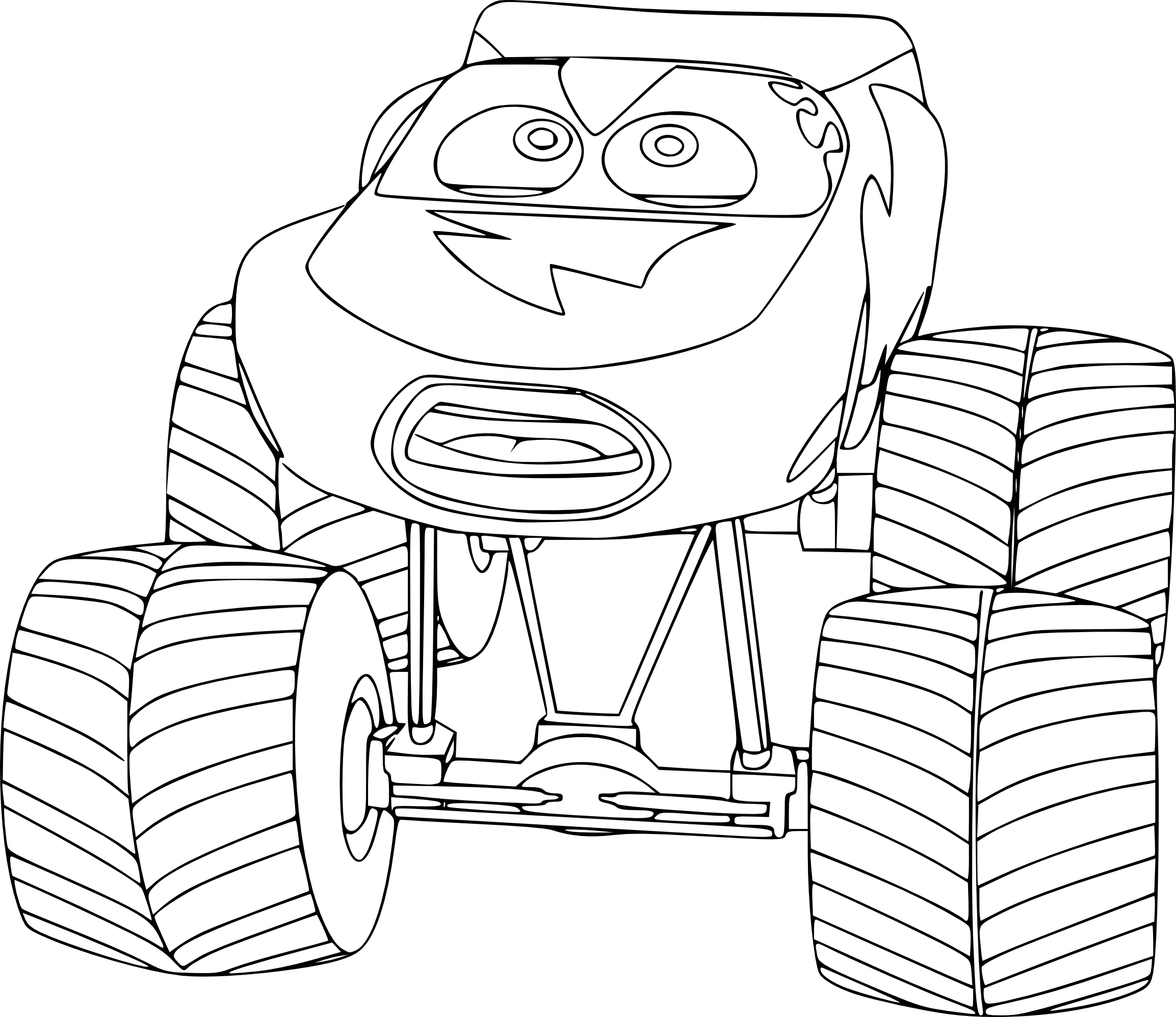 Coloriage Cars Monster Truck A Imprimer