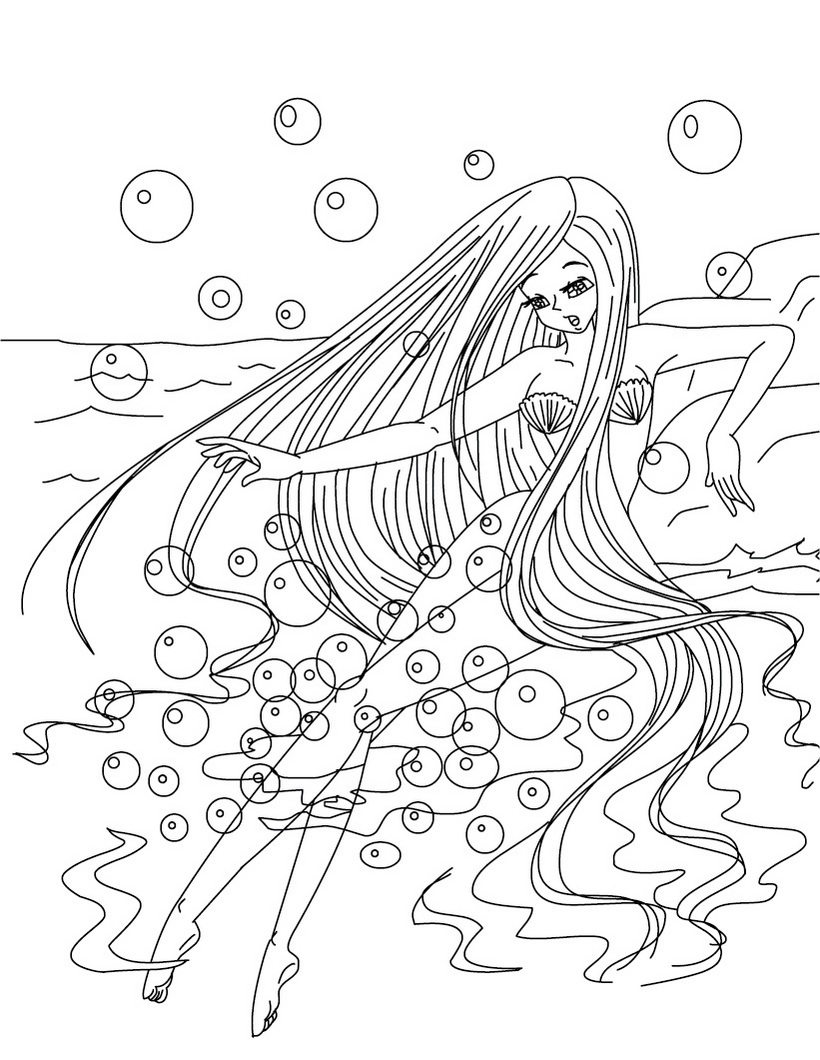 fairy tail coloring pages anime mermaid - photo #11