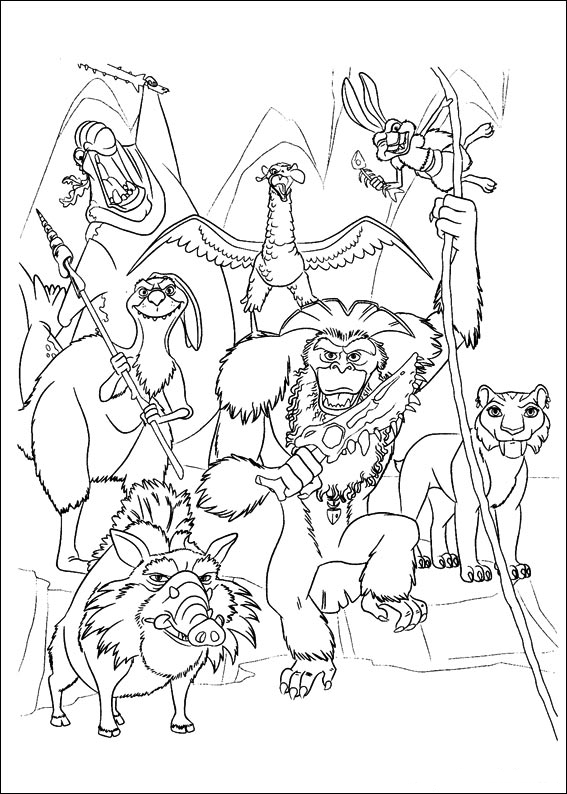 ice age 4 diego coloring pages - photo #46