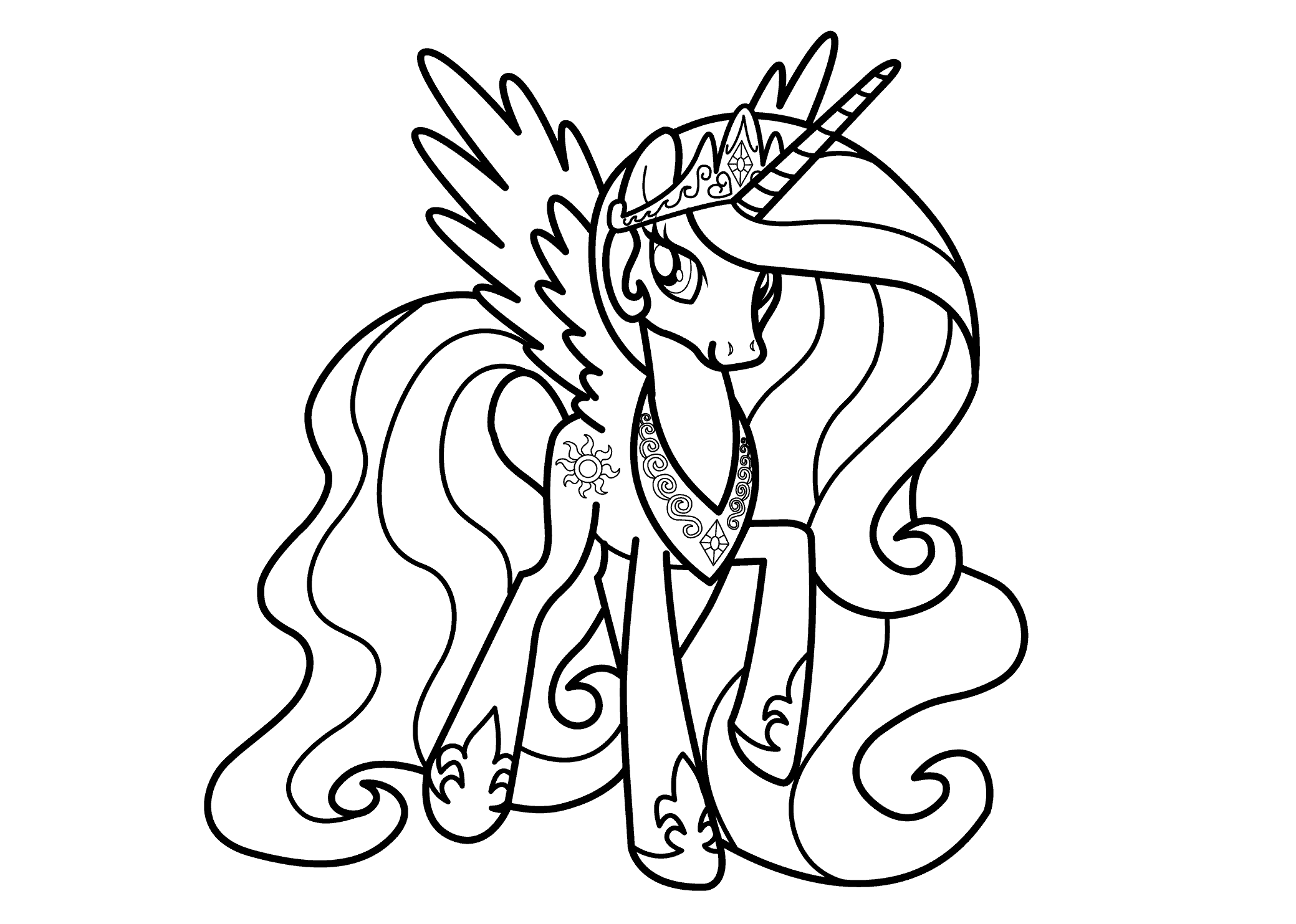 coloriageprincessecelestia