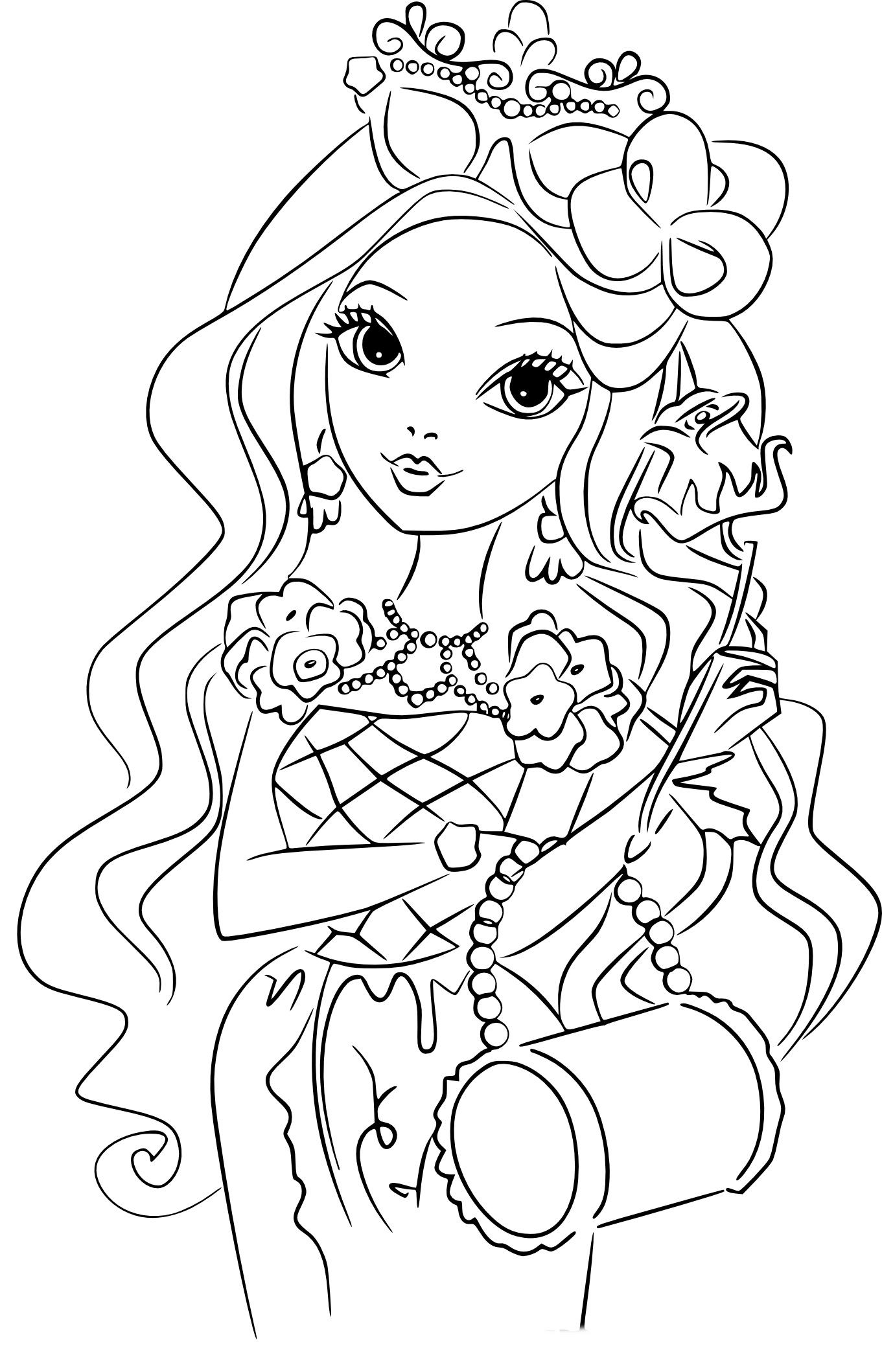 coloriagefillebelleauboisdormant