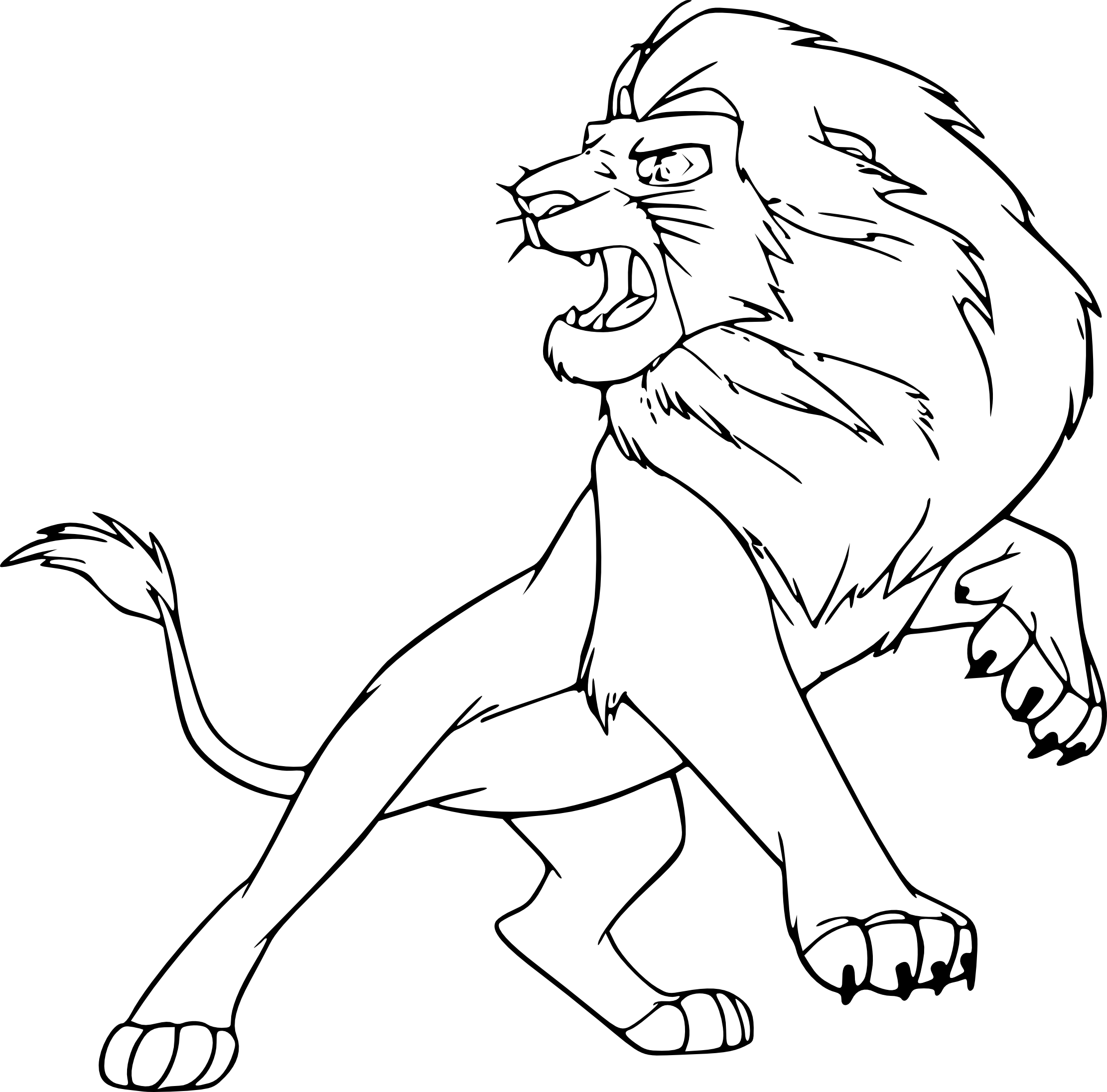 Coloriage Le Roi Lion 3 A Imprimer