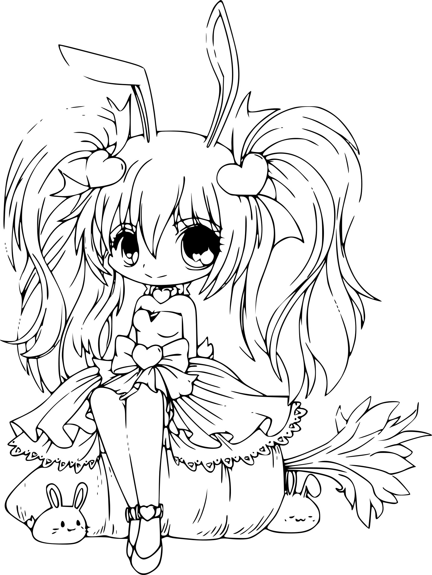 Coloriage Fillette Coloriage Manga Chibi Coloring Pages Cool My Xxx