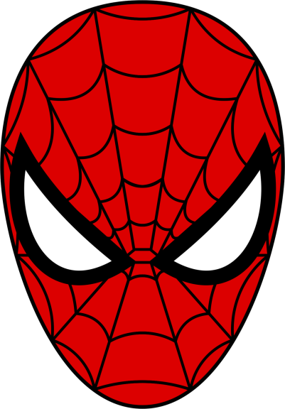 Coloriage masque Spiderman gratuit à imprimer