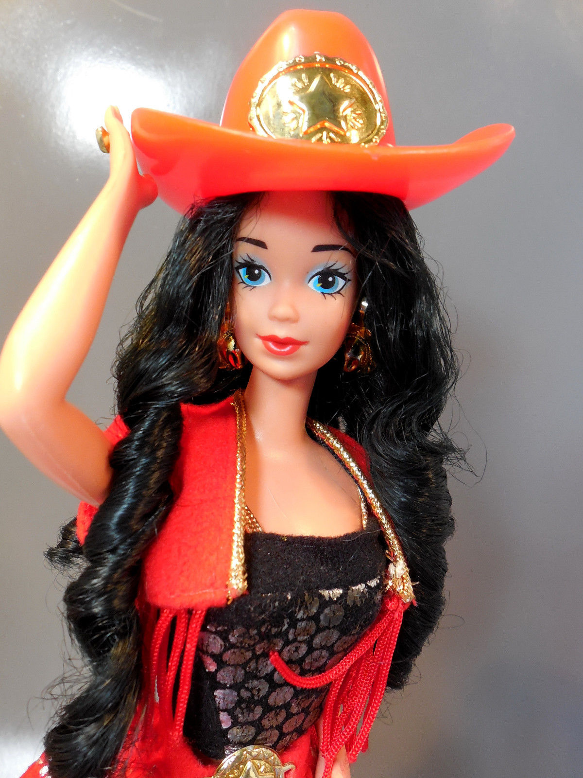 Coloriage Barbie cowgirl à imprimer