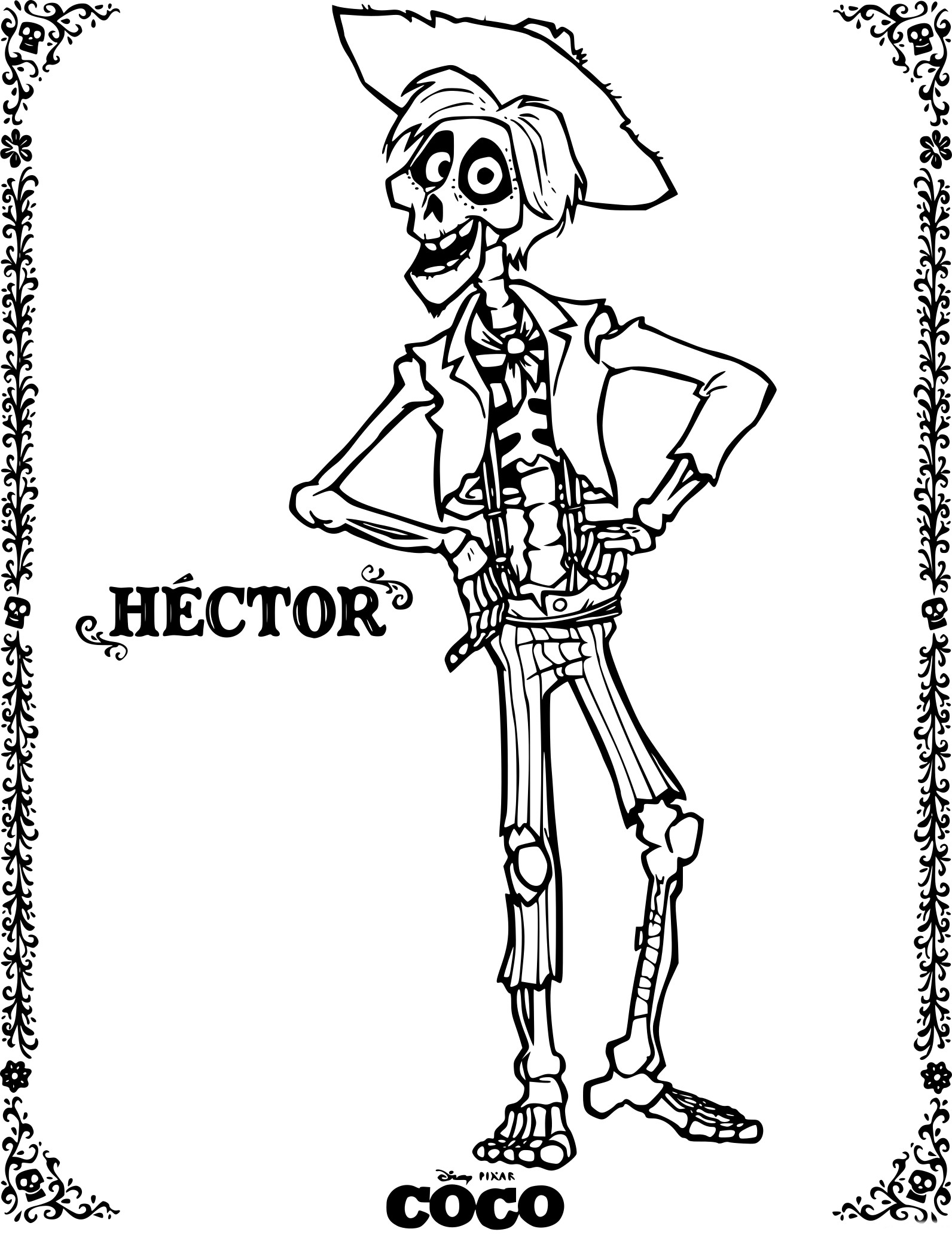 Coloring Pages Coco Guitar Printable Homeremedies4youclub