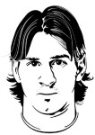 Messi coloring page