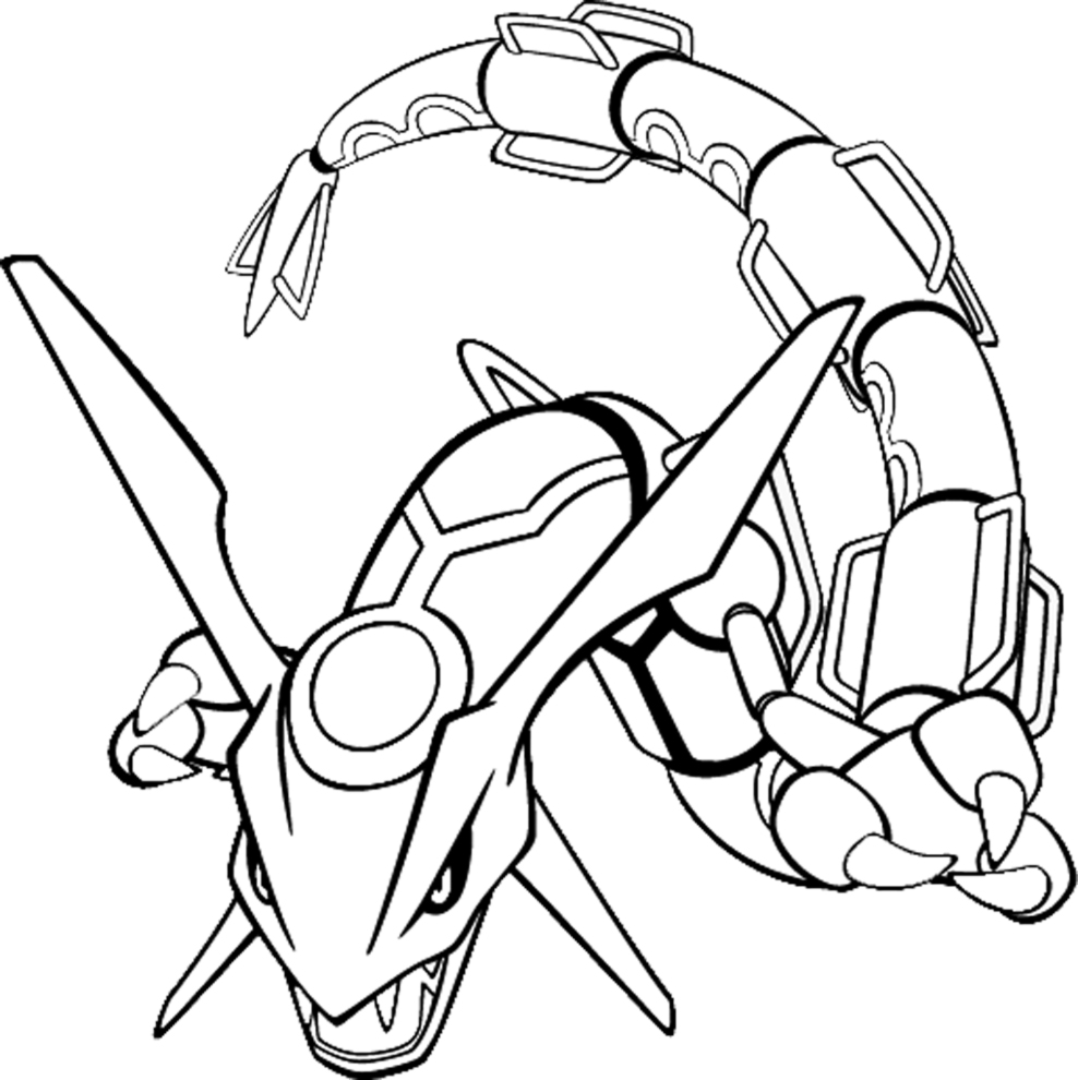 Rayquaza Pokemon coloring page