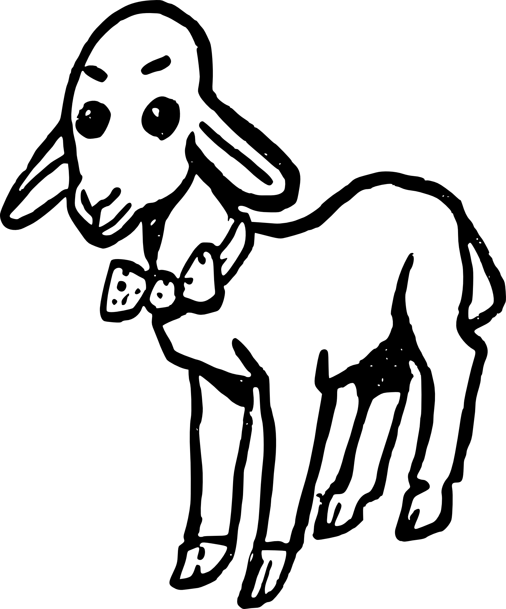 Lamb coloring page