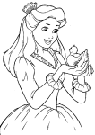 Coloriage belle Princesse