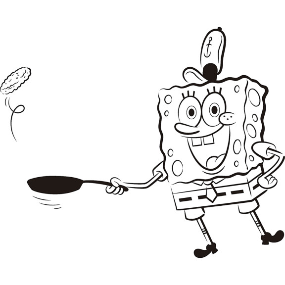 Disegno di Cucina Spongebob da colorare