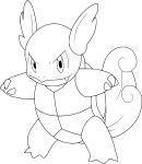 Disegno di Pokemon Wartortle da colorare