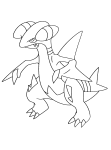 Coloriage Carmache Pokemon