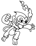 Monferno Pokemon coloring page