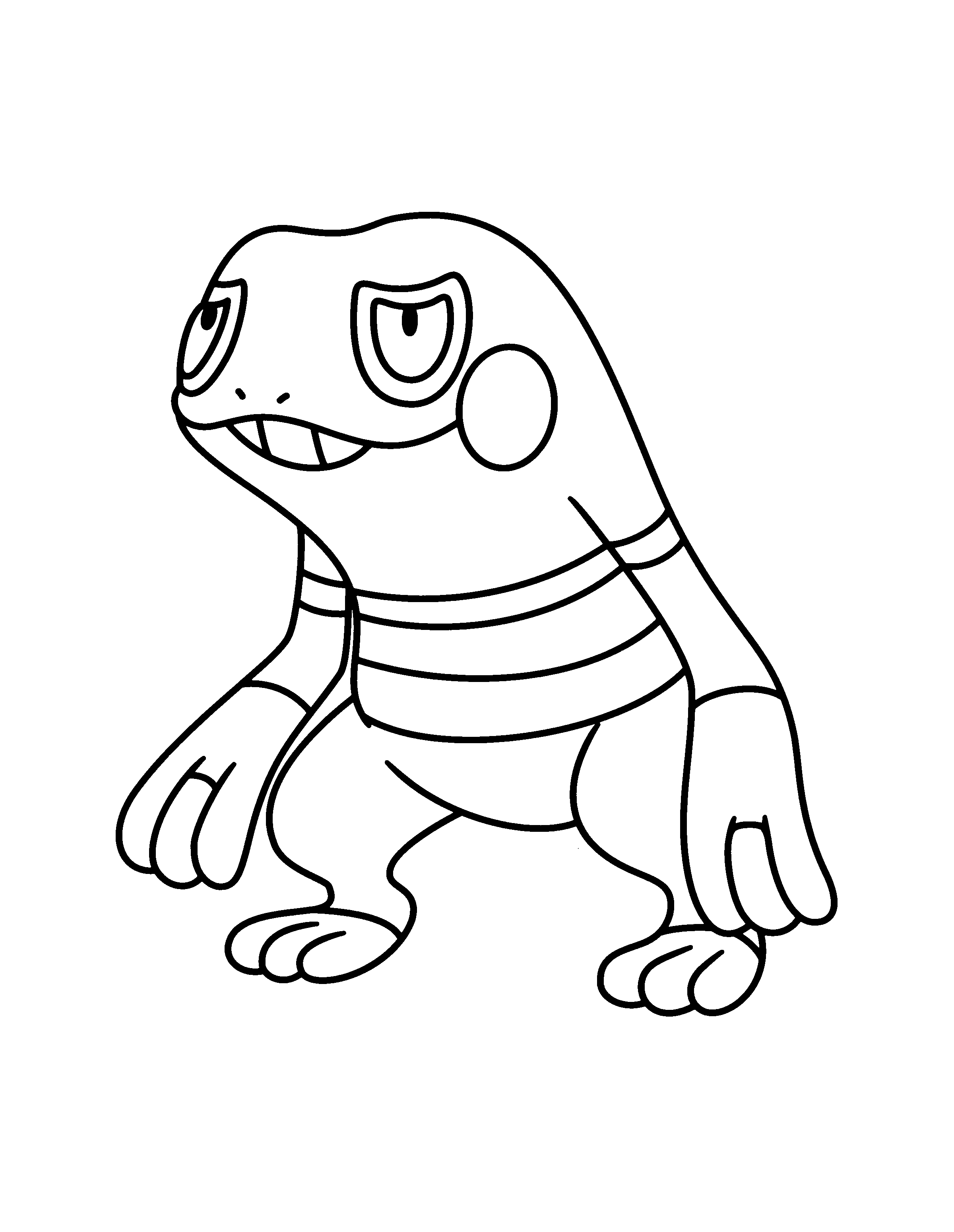 Disegno di Pokemon Croagunk da colorare