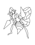 Pokemon Beedrill coloring page