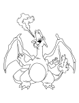 Pokemon Charizard coloring page