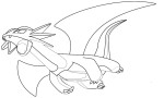 Pokemon Salamence coloring page