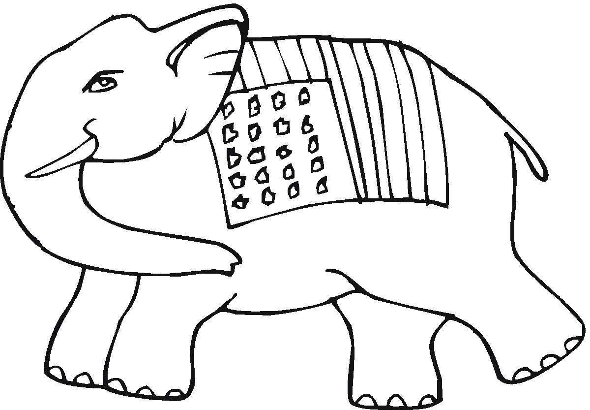 Asian Elephant coloring page