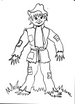 Scarecrow coloring page