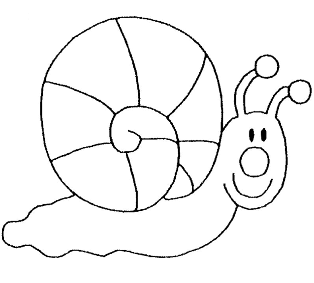 Escargot Mignon coloring page