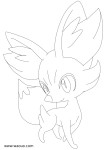 Fennekin Pokemon X And Y coloring page
