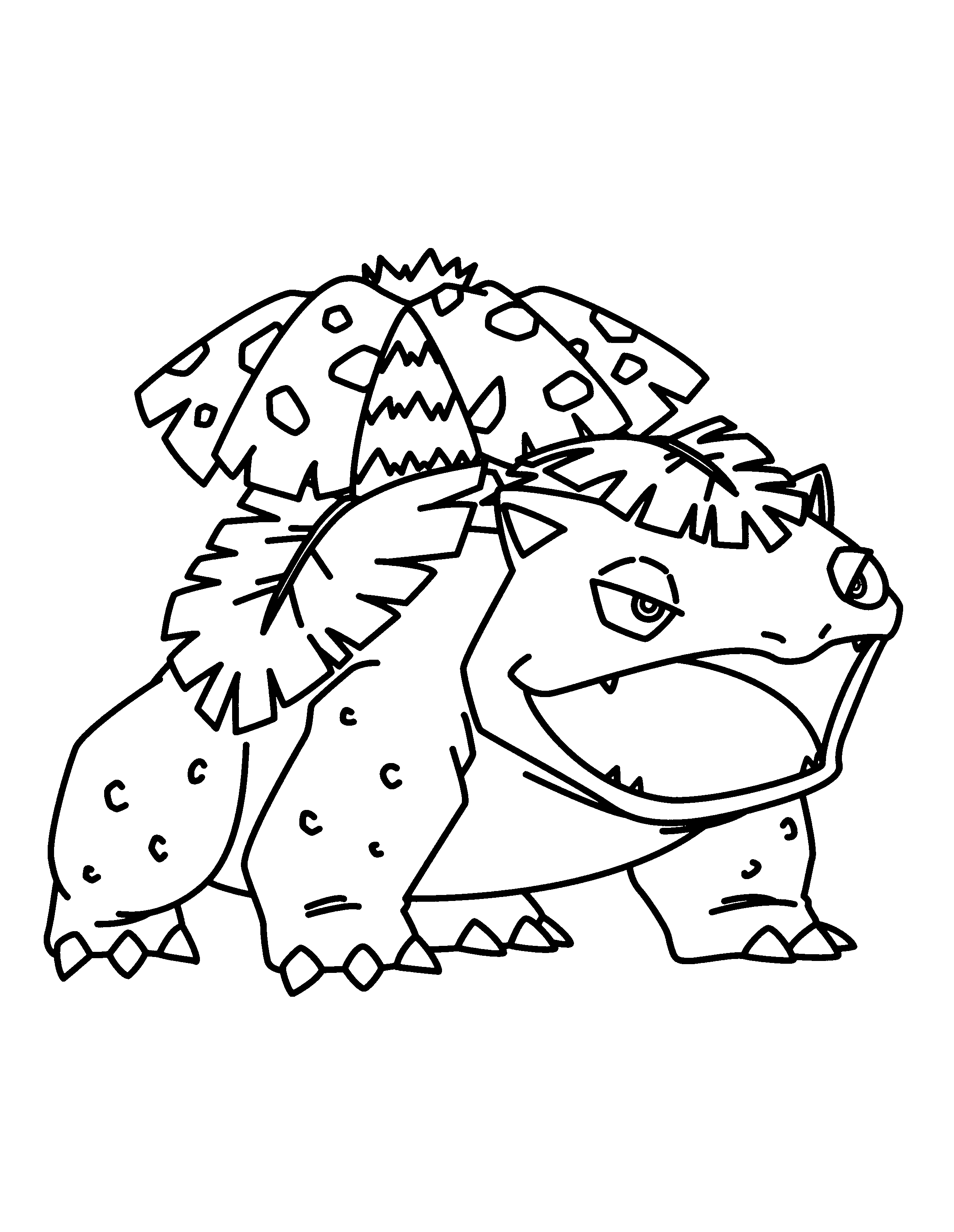 Disegno di Pokemon Venusaur da colorare