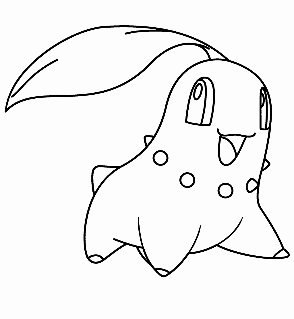 Chikorita Pokemon coloring page