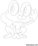 Froakie Pokemon coloring page