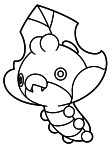 Sewaddle Pokemon coloring page