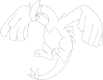 Lugia Pokemon coloring page