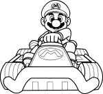 Disegno di Mario Kart da colorare