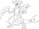 Coloriage Mega-Carchacrok Pokemon