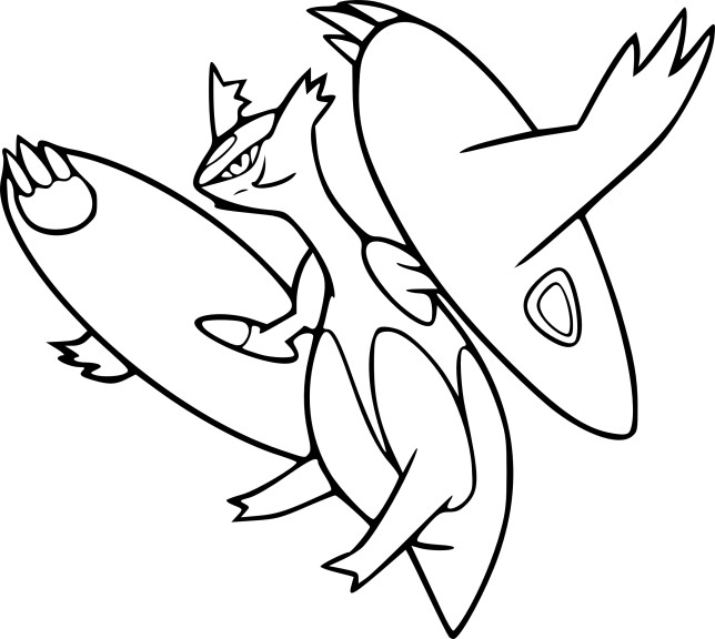 Mega Latias Pokemon coloring page