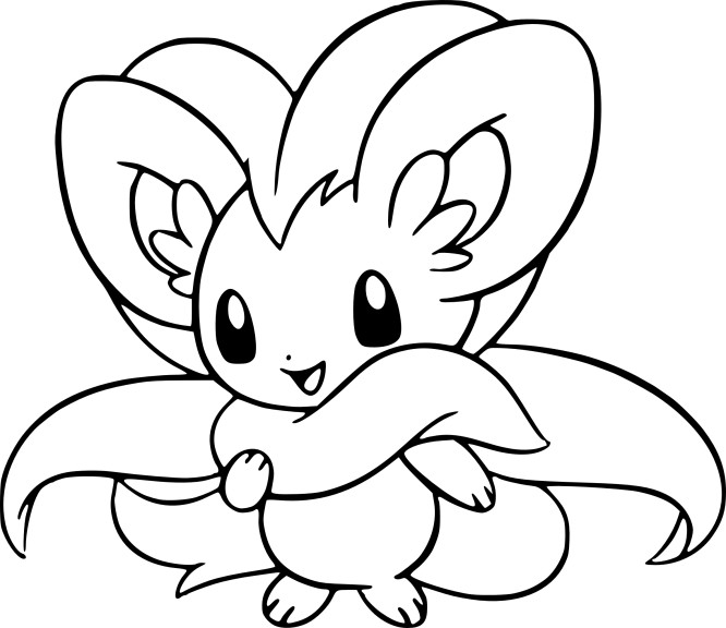 Coloriage Pashmilla Pokemon à imprimer