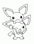 Disegno di Pokemon Pichu da colorare