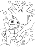 Happy Pokemon coloring page