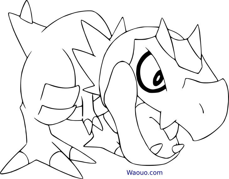 Tyrunt Pokemon X And Y coloring page