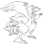 Pokemon Reshiram coloring page