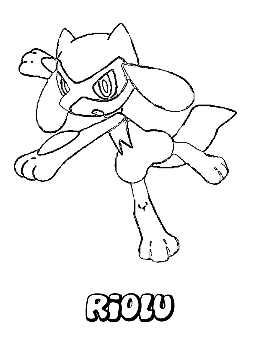 Coloriage Riolu