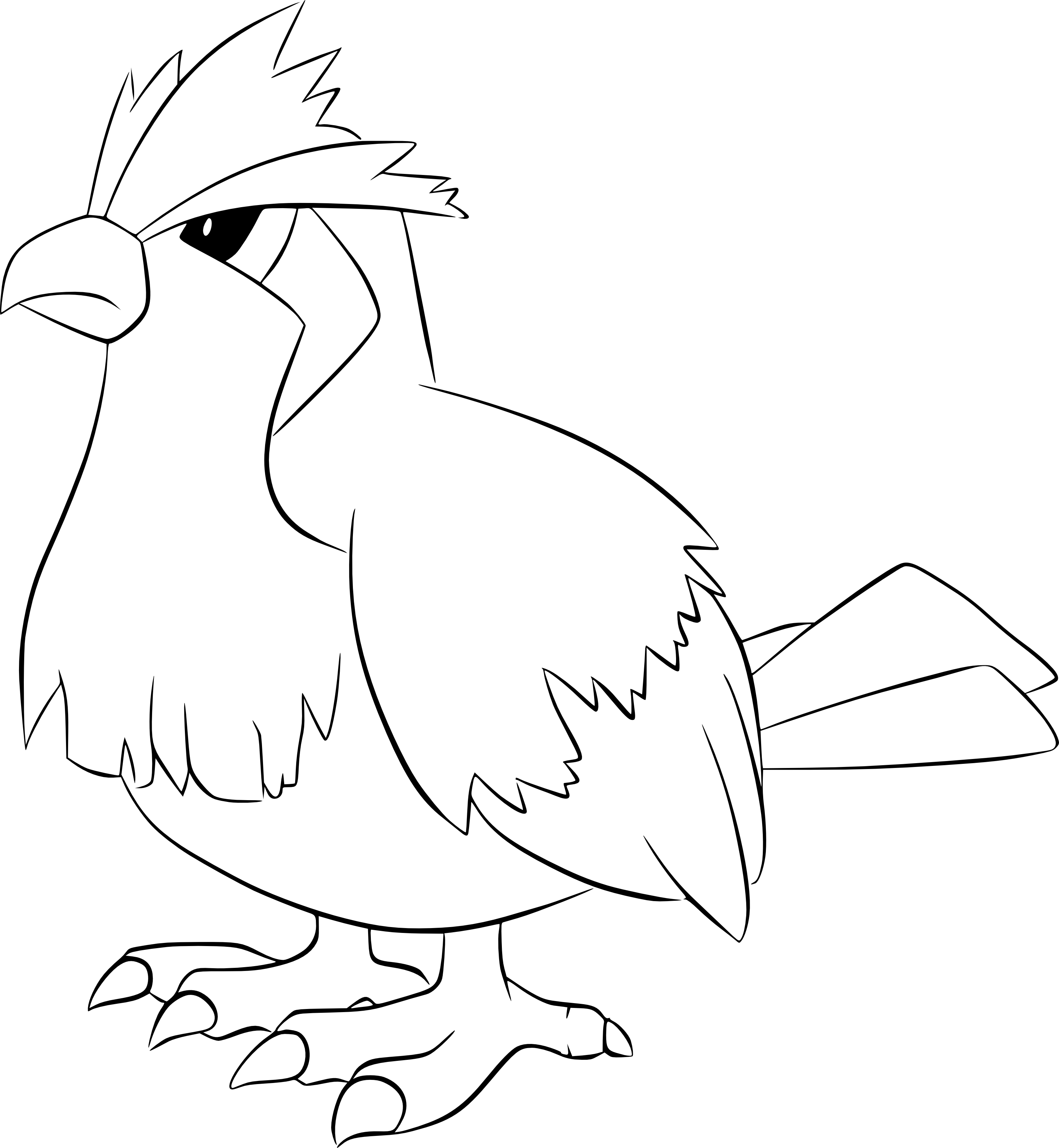 Pidgey Pokemon coloring page