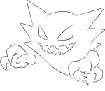 Haunter Pokemon coloring page