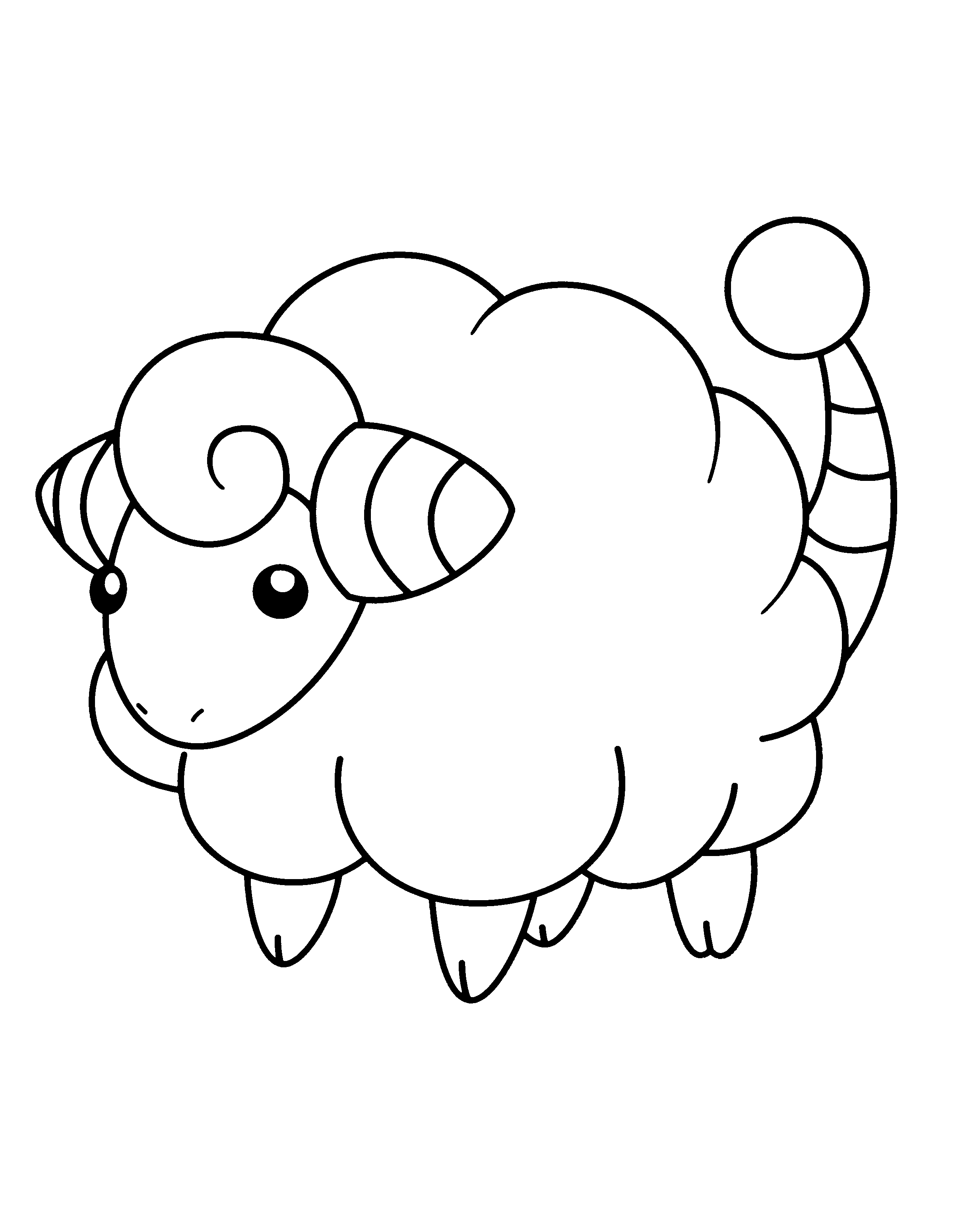 Mareep Pokemon coloring page