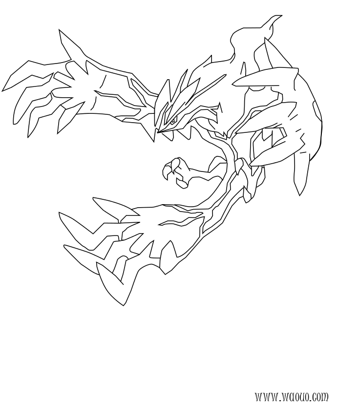 Coloriage Yveltal