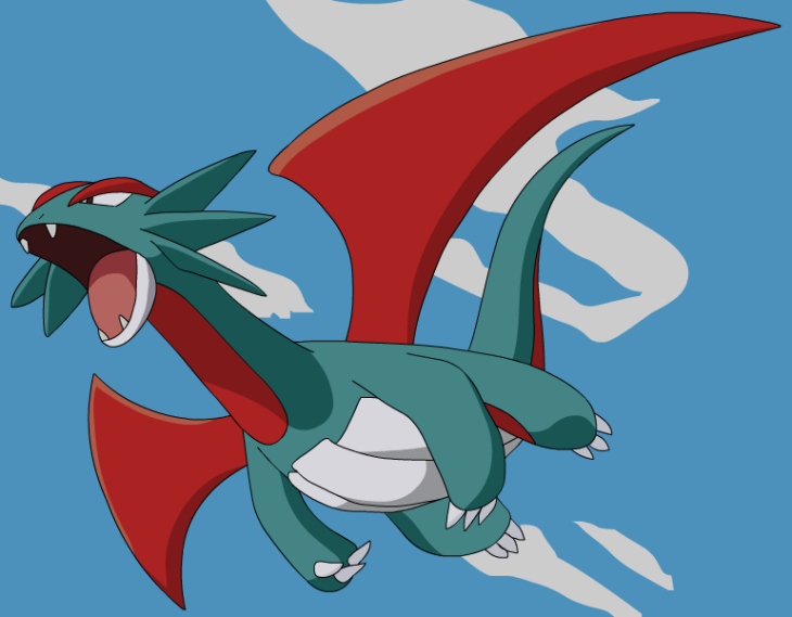 Disegno di Pokemon Salamence da colorare