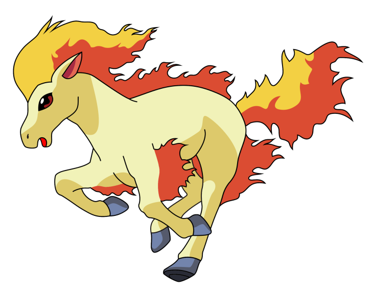 Disegno di Pokemon Ponyta da colorare