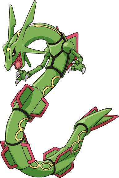 Disegno di Pokemon Rayquaza da colorare