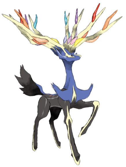 Disegno di Pokemon Xerneas da colorare