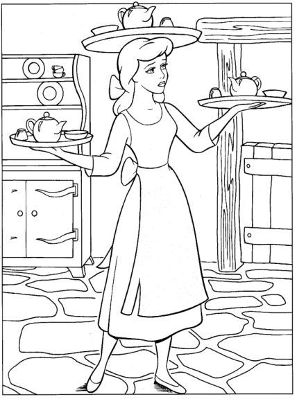 Cendrillon coloriage